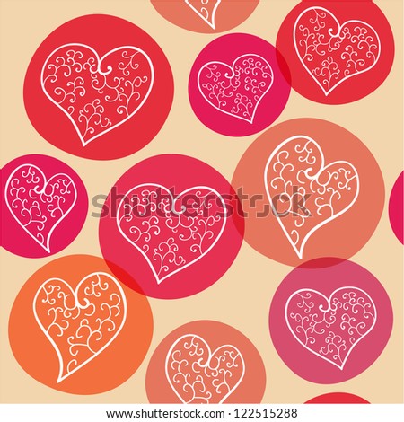 Happy Valentine's day. Seamless pattern
