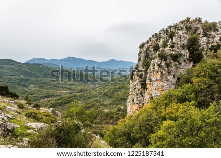 Cliffs in the Mountains of Southern Italy