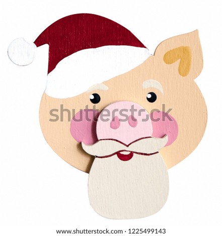 Pig Santa Claus