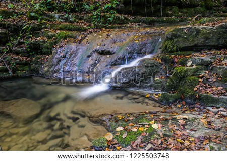 Erfelek waterfalls, Sinop, Turkey in autumn season.