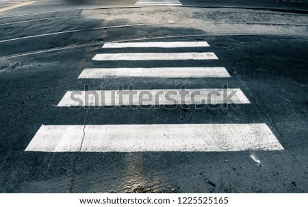 crosswalk on city street