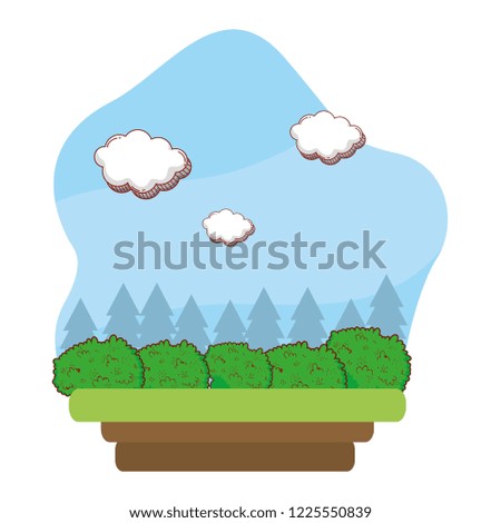 outdoors landscape scenery cartoon