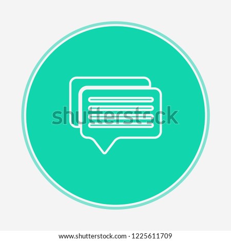 Chat vector icon sign symbol