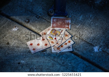 Deck of Cards on the Street