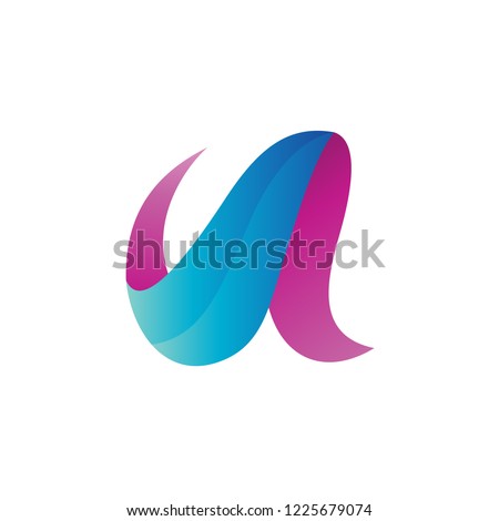 Letter A Abstract Logo Vector