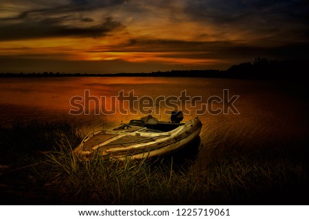 Sunset at Samboja river