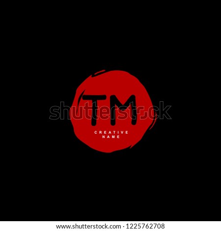 T M TM Initial logo template vector