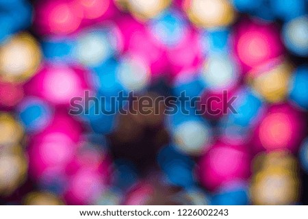 bokeh or blurry effect from umbrella colour