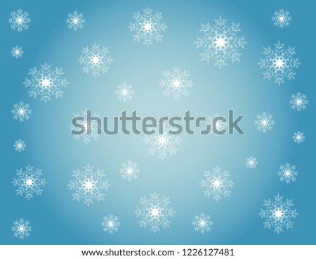 Snowflakes background winter