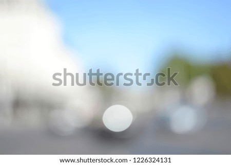 blurred background, city traffic