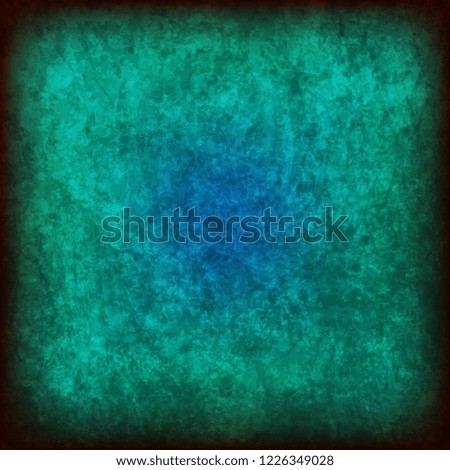 abstract vector grunge background - green and blue