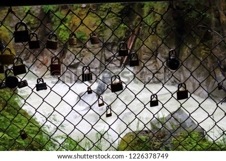 Love fence - Othello Tunnels - British Columbia - Hope