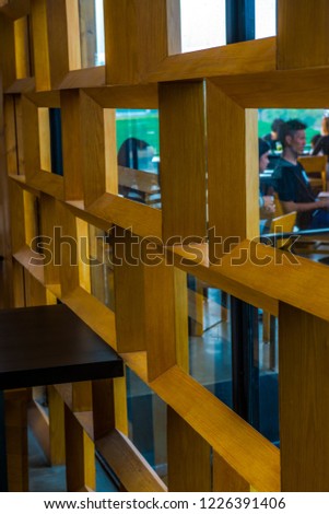 Wooden frame for decoration, Thailand.