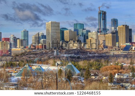 Beautiful Downtown Edmonton Scenery