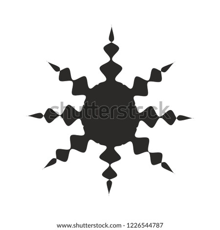 Art abstract single star design element geometric isolated black retro modern shape monochrome graphic for web and print sign symbol icon vector template