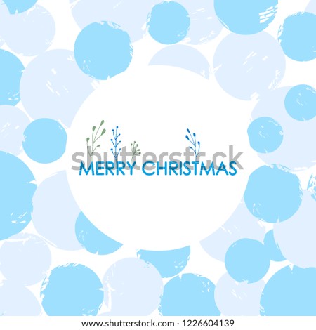 Christmas and New Year card. Minimal vector illustration