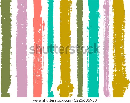 Vertical stripes of thick and thin paint or ink lines seamless vector pattern design. Brush stroke stripes vertical pattern for clothes textile fabric. Grunge striped minimal ink line art.