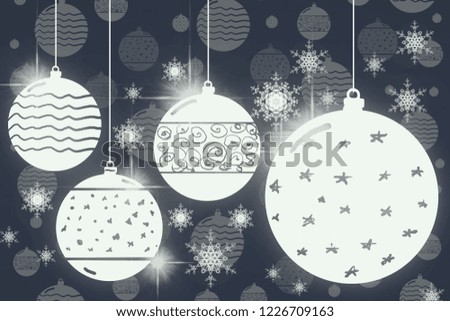 2d illustration. Snowflakes on colorful background. Holy Christmas time. Decorative paper card image. Christmas Eve decoration texture images.
