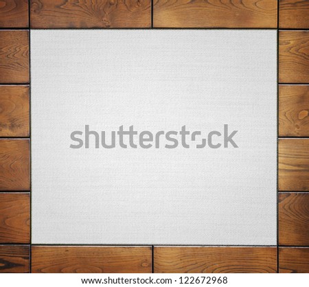 wooden frame with fabric