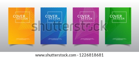 Cover design template, Modern Annual Report , Book Cover, Business Flyer, Vector Illustration Royalty-Free Stock Photo #1226818681
