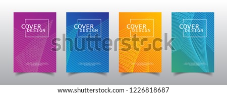 Cover design template, Modern Annual Report , Book Cover, Business Flyer, Vector Illustration Royalty-Free Stock Photo #1226818687