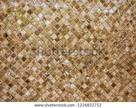 brown geometric ceramic wall abstract background