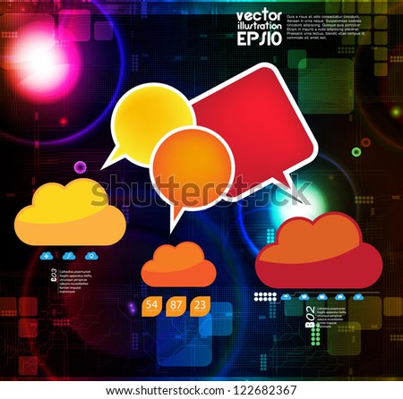 Cloud concept background