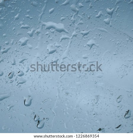 Water drops on glass for background and design