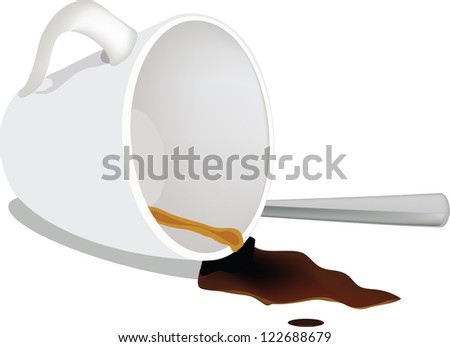 Cup of coffee isolated on white background Royalty-Free Stock Photo #122688679