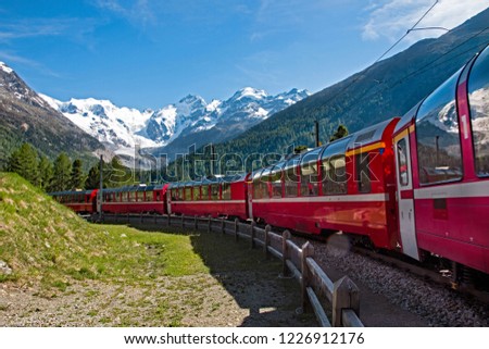 Bernina Express - Switzerland Royalty-Free Stock Photo #1226912176