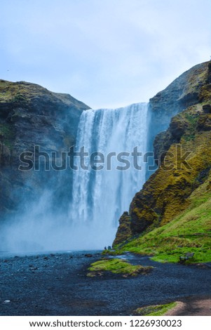 Beautiful Icelandic waterfalls such as Skógafoss, Gullfoss, Dettifoss, Seljalandsfoss, Goðafoss or Svartifoss