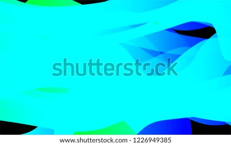 Minimal Flowing Background. Bright Neon Dynamic Design for Wallpaper, Brochure, Placard. Gradient Shapes on Black Background.