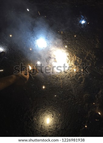 Fire Crackers during Diwali celebrations India