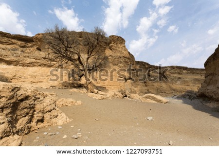 Photo inside the Sesriem canyon, Namibia