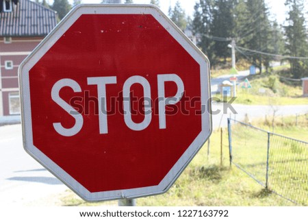 Stop - traffic sign.