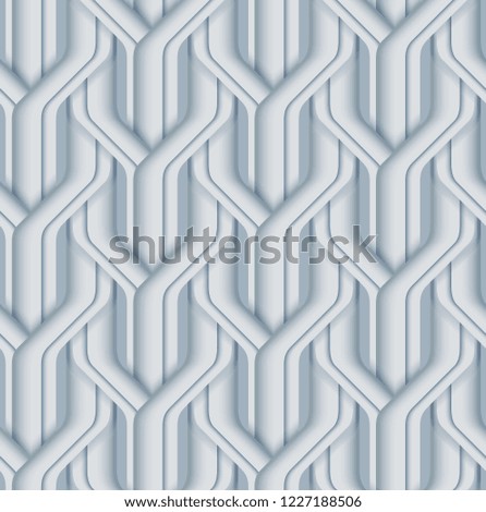 Vector paper cut geometric modern background. Trendy craft style illustration. 3d effect imitation