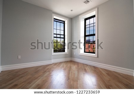 empty rooms Brooklyn New York  Royalty-Free Stock Photo #1227233659
