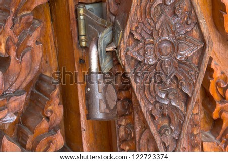 a old locked door