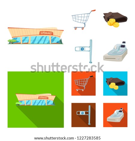 Vector design of food and drink icon. Set of food and store stock symbol for web.