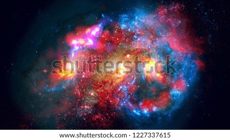 Galaxy in space, beauty of universe, black hole. Elements of this image furnished by NASA.