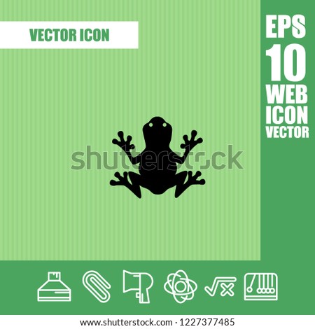 Frog icon vector