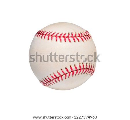 Baseball ball isolated on a white background.