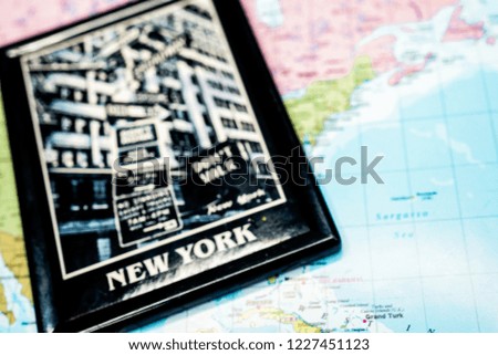 New York on the map