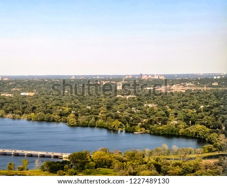 Ariel View of Minneapolis, Minnesota