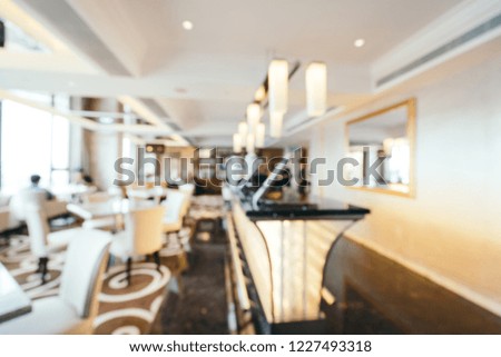 Abstract blur and defocused hotel lobby lounge interior for background