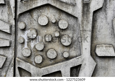 Background texture of cement wall. Abstract geometric of stone texture. Cement abstract carved stone background