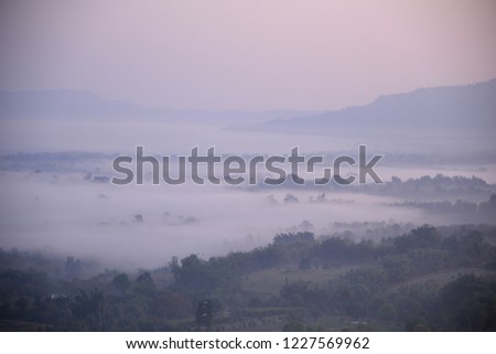 Mist over the mountain