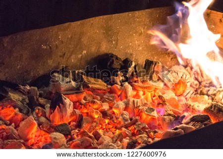 To make a fire. Heat from embers. Hot coal. Fire barbecue and barbecue. Burn leaves. Fire in the fireplace. Fire hazard. Heat from the fireplace. Walk on the coals.