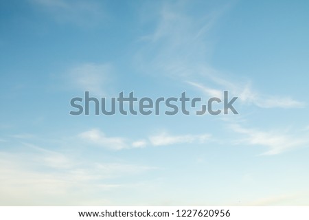 blue sky and white clouds Royalty-Free Stock Photo #1227620956