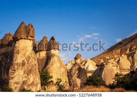 Formation of Fairy Chimneys (in Turkish: peri bacalarının olusumu) - Cappadocia, Turkey
